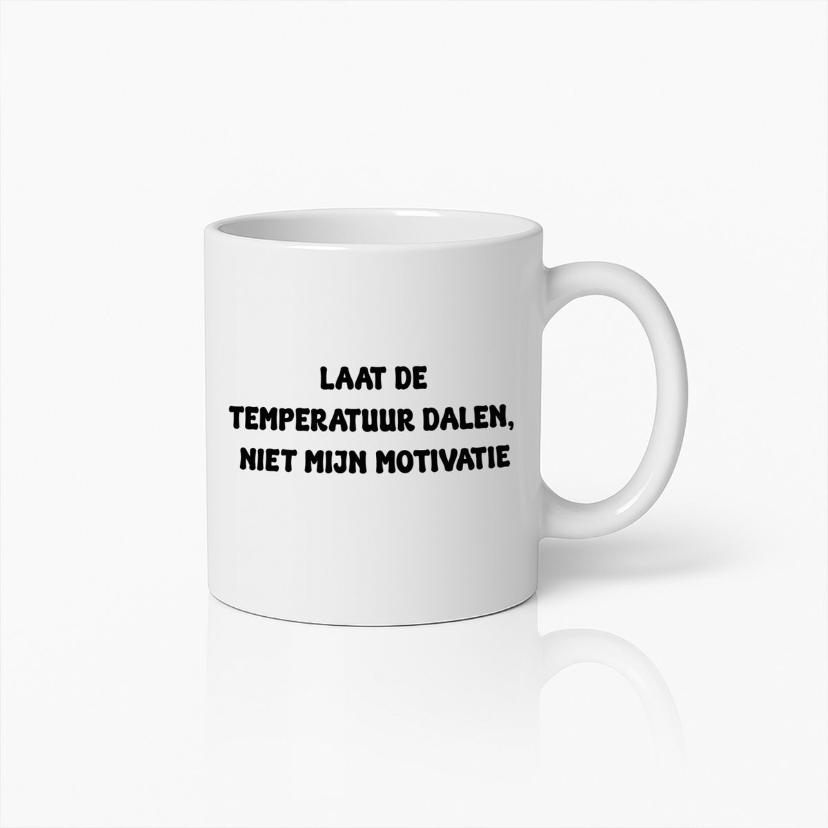Motiverende Quote Koffiemok – Grappige Winter Beker voor Werk en Thuis