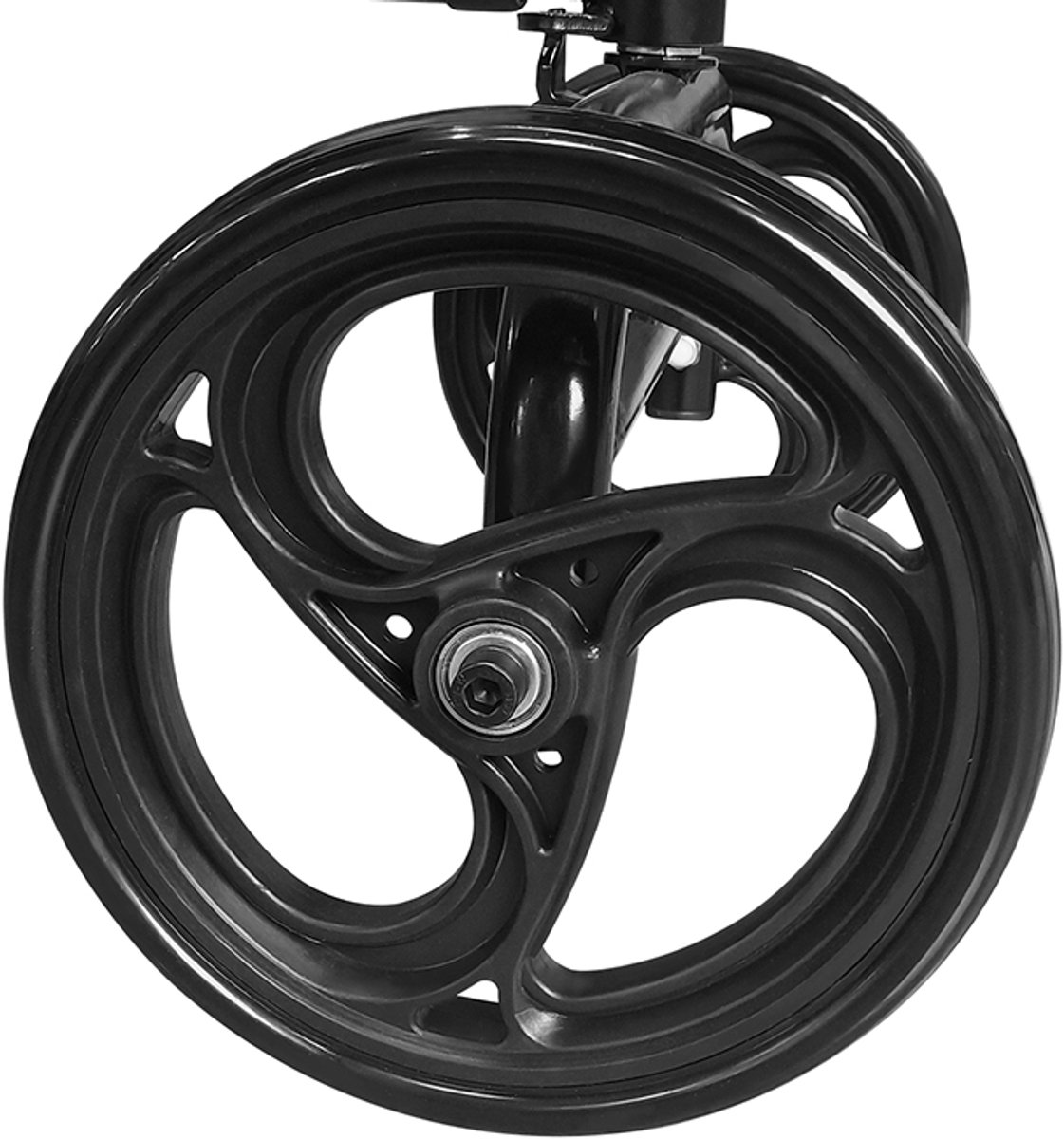 Kniestep voor ergonomische revalidatie – alternatief voor krukken – verrijdbare knie-rolsteun – in hoogte verstelbare knee walker – mobiliteitshulpmiddel met wielen – loopondersteuning zonder rollator — afbeelding 3