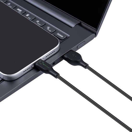 Câble USB Microconnect ECO-USB3.1CCHAR1B USB 2.0 1 m USB A USB C Zwart