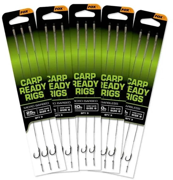 FOX EOS Wide Gape Barbless Ready Rigs - Onderlijn van Merkloos — afbeelding 2