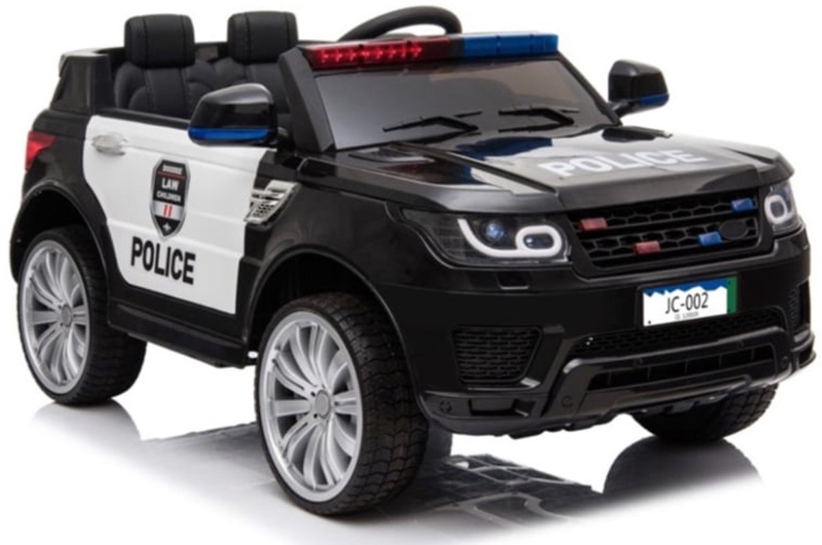 Politie auto Jeep | 1 persoons - Incl. mobilifoon - Leder look zitting | Elektrische kinderauto - Inclusief afstandsbediening - Gratis verzending - KiddoCars