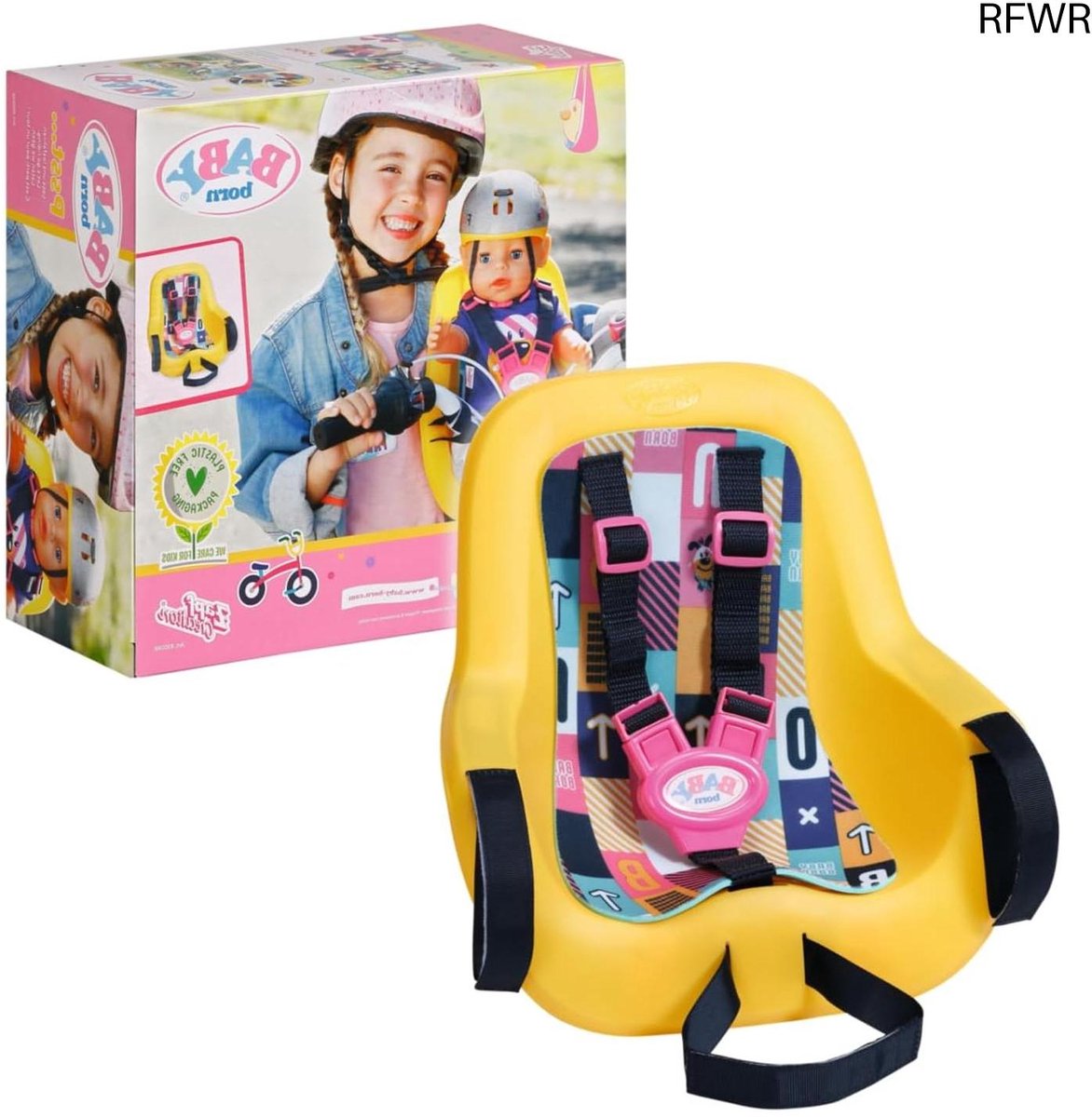 RFWR® Fietsstoeltje voor Poppen - Ideaal voor Kinderhandjes, Bevorder Creativiteit en Sociale Vaardigheden, Geschikt voor 43cm Poppen