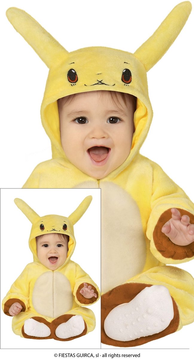 Electrische Pika Pika Kind Kostuum