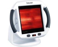 Beurer IL 50 Infraroodlamp - Voor o.a. Spieren, Gewrichten en bij Verkoudheid - Keramisch Glas voor Veilige Bestraling met 100 % UV blokkering - Nieuwste trend in Huidverbetering - Groot Stralingsveld (30 x 40 cm)
