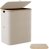 Nince Wasmand - 141L - Groot formaat - Stoffen Wasmand met Deksel - Sterk materiaal - Wassorteerder