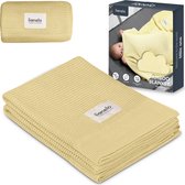 Lionelo Bamboo Blanket - Deluxe Baby Deken - Hypoallergeen - Antibacterieel - Antischimmel - 100% Bamboe Katoen - Thermoregulerend - Zacht & Ademend - Duurzaam - Wasbaar - Vanaf Geboorte - 100×75 cm