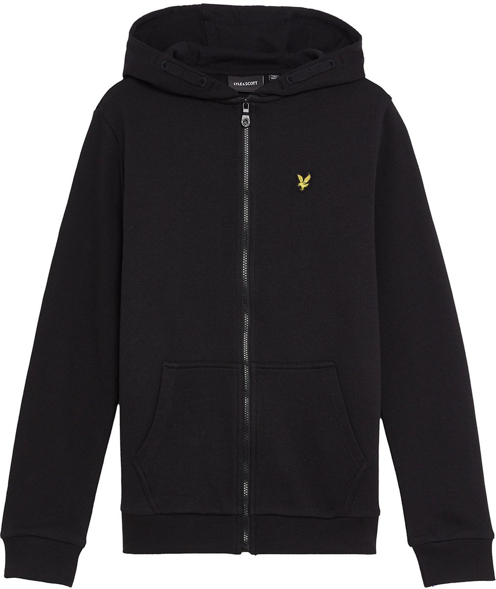 Lyle & Scott winter vest jongens - zwart - capuchon