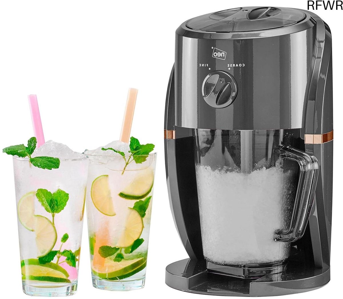 RFWR® Elektrische IJsschaafmachine voor Slushies, Cocktails, Frappe en Ijsthee