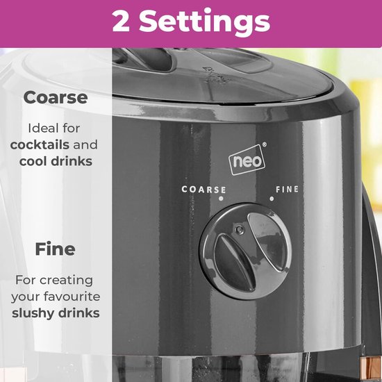 RFWR® Elektrische IJsschaafmachine voor Slushies, Cocktails, Frappe en Ijsthee van RFWR — afbeelding 3