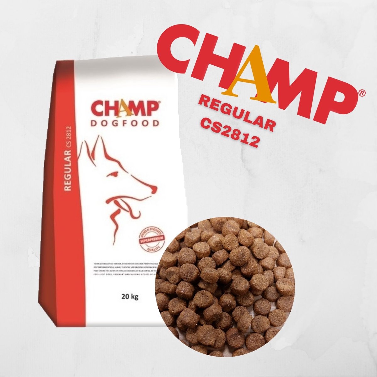 Champ Regular hondenvoer 20 kg met zachte beloning kip 200 gram