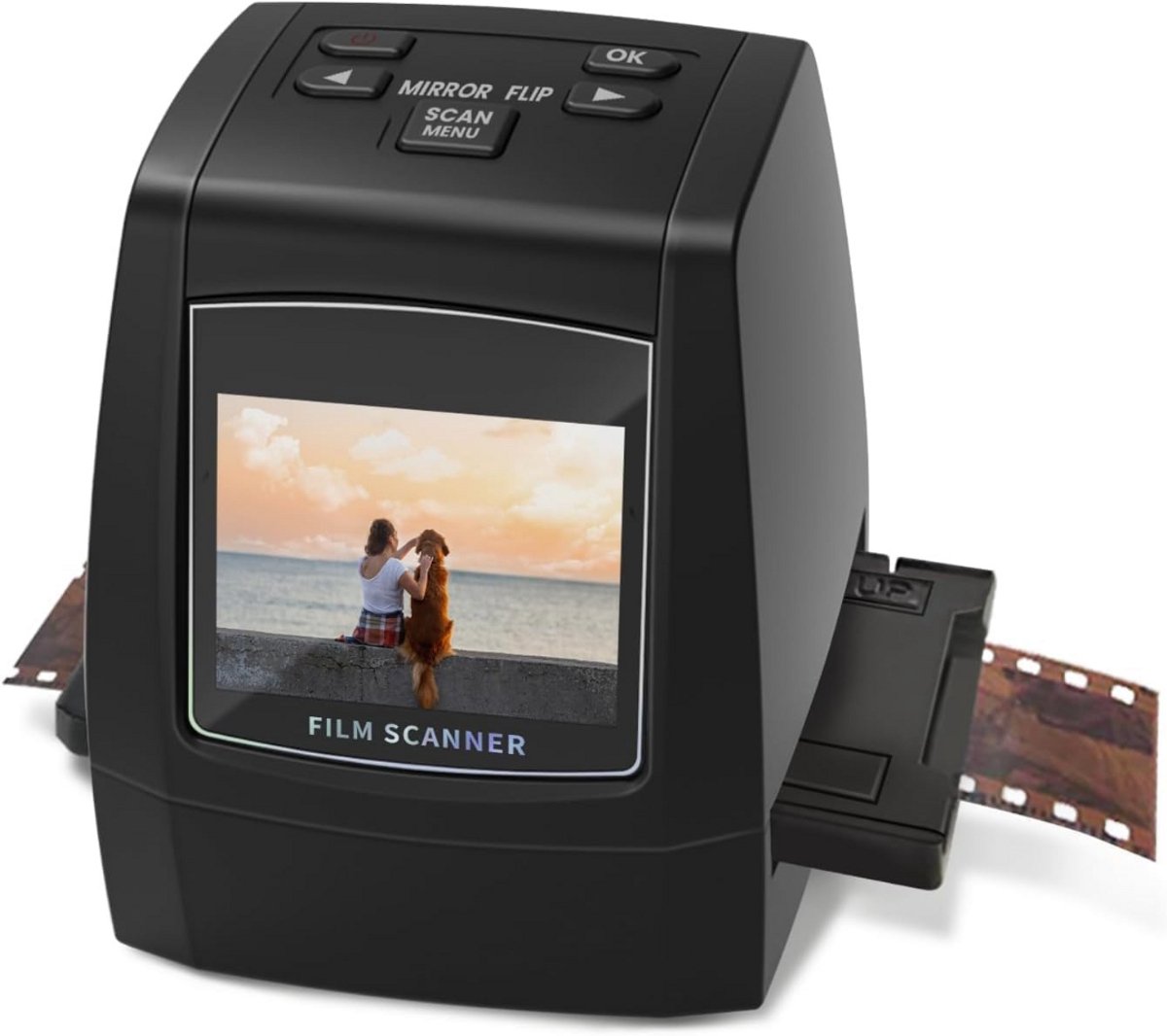 MKSS® Negatiefscanner - Diascanner Kopen - Digitaal Maken Oude Foto's - Zwart