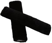 Housse de ceinture de sécurité - Housses de ceinture de sécurité en peluche noire, 2 pièces - Kasey Products