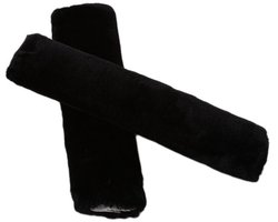 Gordelbeschermer - Zwarte Pluche Gordelhoezen 2 Stuks - Gordelkussen - Kasey Products