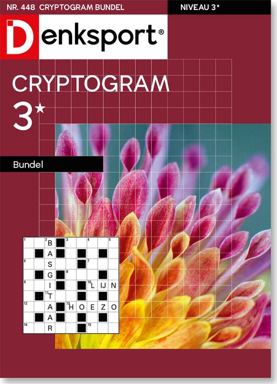 Denksport Puzzelboek Cryptogrammen 3* bundel, editie 448