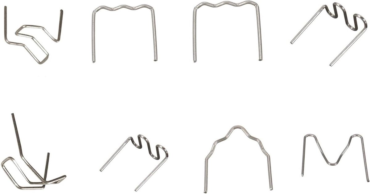 Allecto Plus - Kunststof lasklemmen voor auto - 800 stuks - RVS - Bumper - 8 soorten - Nylon PVC ABS - Eenvoudig werk - Inclusief RVS 304