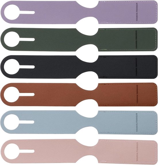 2 PU-lederen bagagelabels, PU gepersonaliseerd kofferherkenningslabel met verstelbare riem en privacyafdekking, ID-hanger voor koffer, reisaccessoires