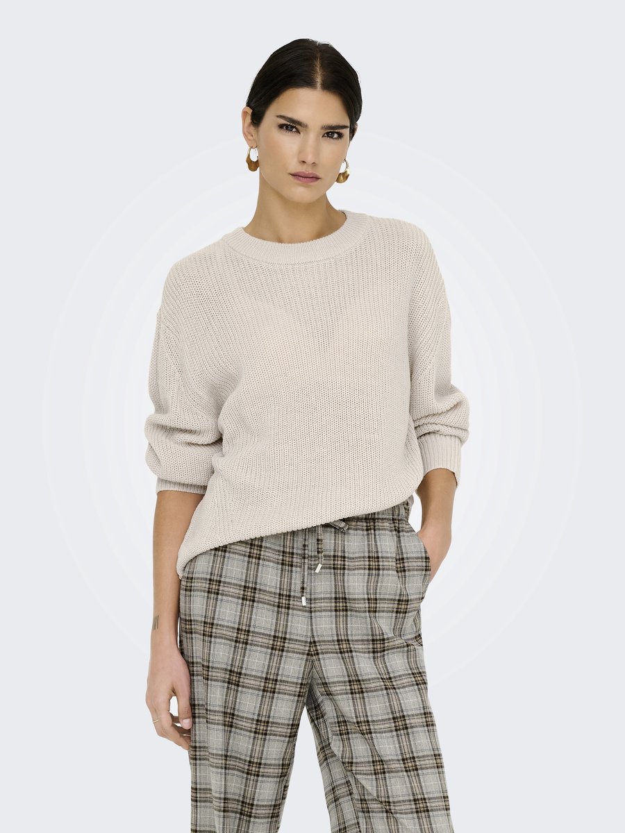 ONLY - ONLMILOUZ LS RIB PULLOVER KNT Dames Trui