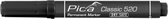 Pica 520/46 Permanent Marker - Rond - Zwart - 1-4mm