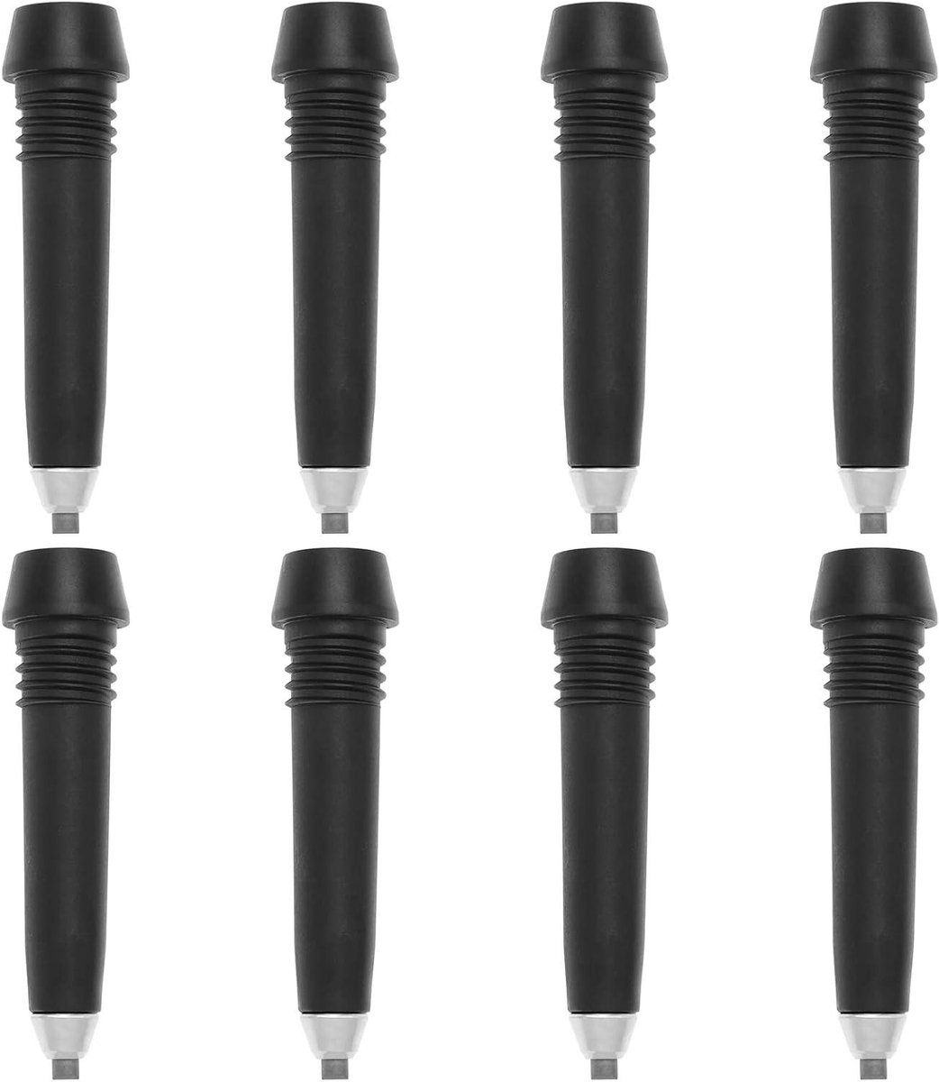 Allecto Plus - Set van 8 carbon wandelstokken voor Nordic Walking en trekking - Draagbare aluminium stokken voor wandelen in de bergen.