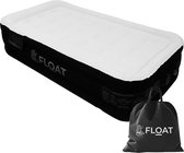 FLOAT VersaVento - 1 Persoons luchtbed met ingebouwde elektrische pomp - <3 min snel opgeblazen - Inclusief 2 opbergzakken, draagtas en reparatpatch - 194 x 99 x 45 cm - Zelfopblazend eenpersoons luchtmatras - Logeerbed