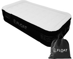 FLOAT VersaVento - 1 Persoons luchtbed met ingebouwde elektrische pomp - <3 min snel opgeblazen - Inclusief 2 opbergzakken, draagtas en reparatpatch - 194 x 99 x 45 cm - Zelfopblazend eenpersoons luchtmatras - Logeerbed