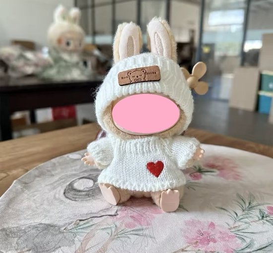 Ensemble Vêtements Pour Poupée 17 Cm - Chapeau, Pull, Bouteille - Pour Labubu Ou Poupées Similaires - Cadeau Enfant