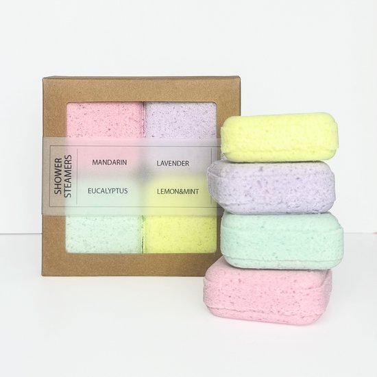 Bon Babef | Douche stomers | Natuurlijk | Geschenkset | Gift set | Multi | 4 stuks | 240g