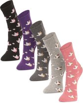 Alpaca-wollen sokken (Maat 36-41) - Dames - 3 Paar - Thermo - Random Mix - Dikke sokken - Warme sokken - Winter sokken - American Alpaca - Vrouwen