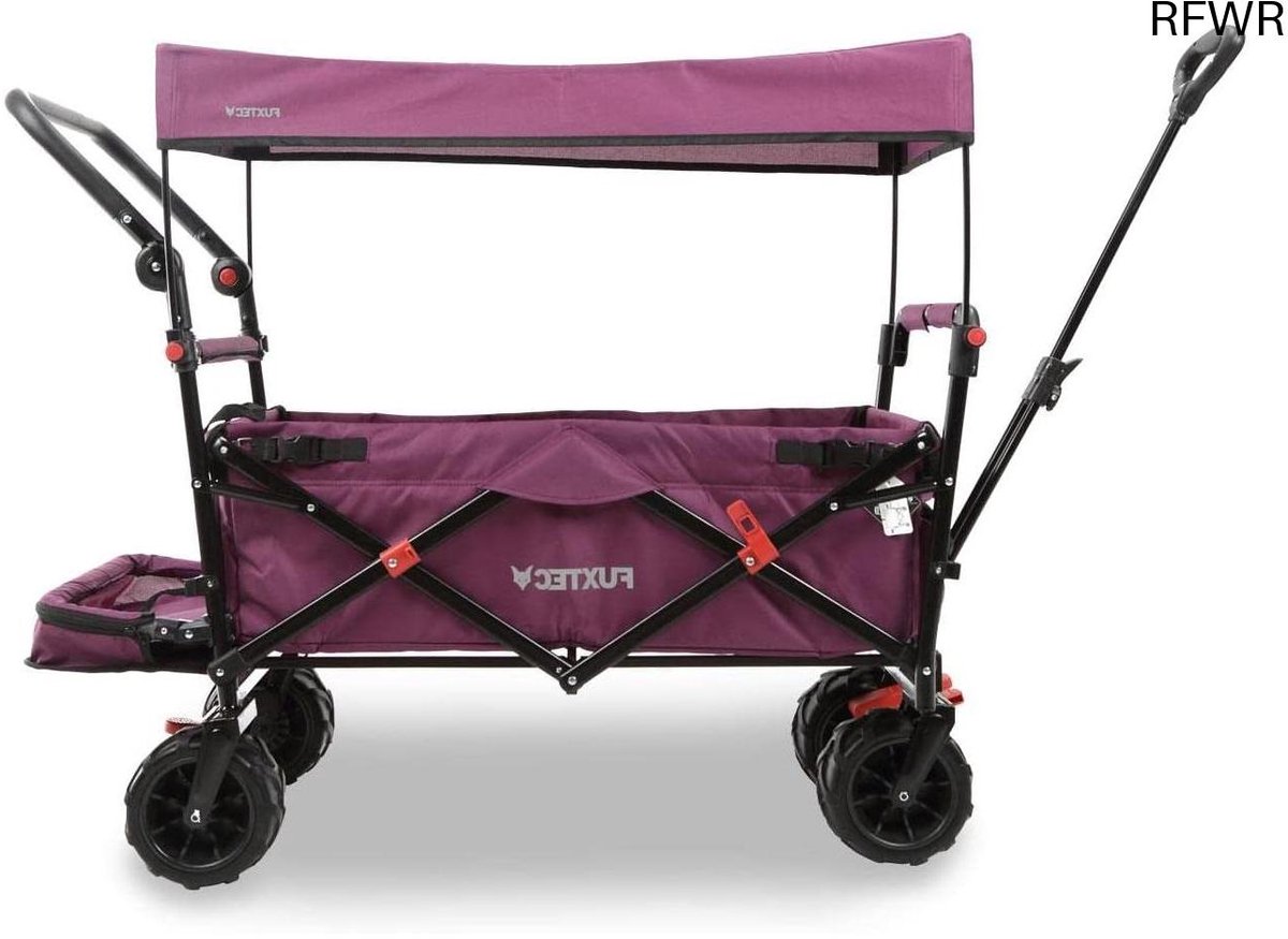 RFWR® Opvouwbare Strandkar met Brede Wielen en UV-bescherming voor Outdoor