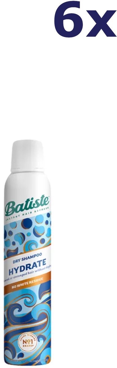 6x Batiste Benefit Dry Shampoo Hydrate 200ML