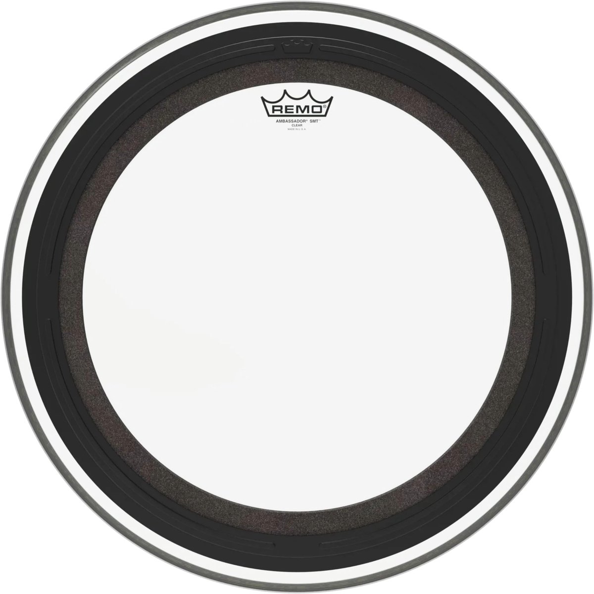 Remo #BR-1318-00-SMT Ambassador SMT Clear Bass Drum-Head 18" - Tom vel