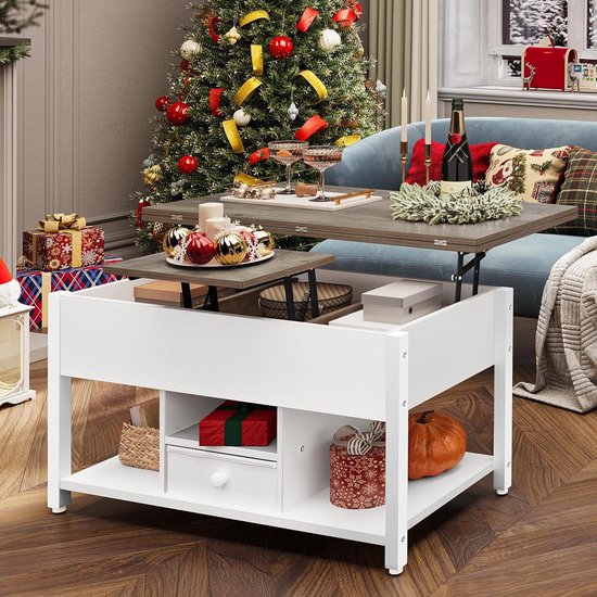 Betonlook Salontafels met opbergruimte kopen? ✔️ Tot 39% korting
