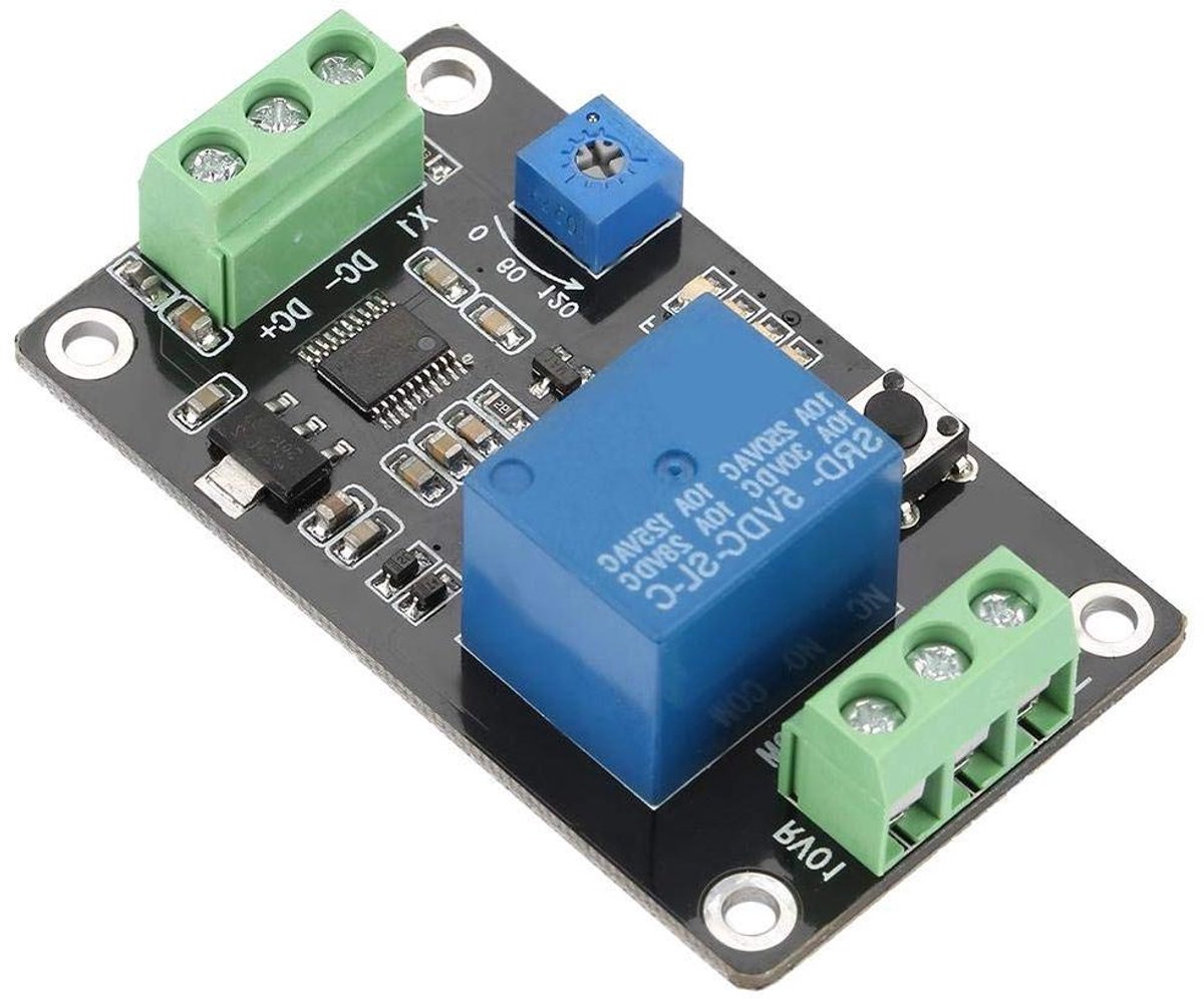 Time Relay Control Module met Super 555 Timer - 5V/12V/24V - Vertragingstimer On/Off - 60 x 35 x 20 mm