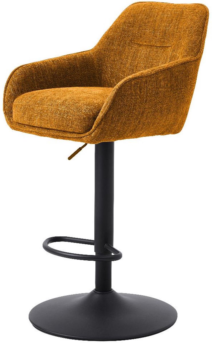 Nordic Home - Ellis verstelbare barstoel stof - roestbruin