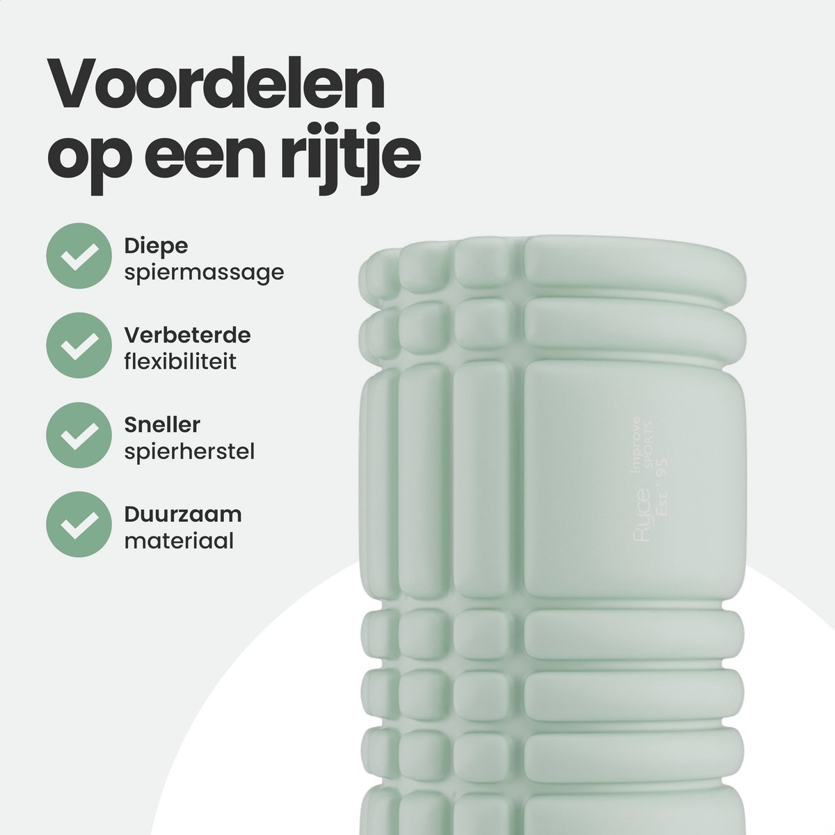 Ryce® Foam Roller - Beginner Massageroller thumbnail 2