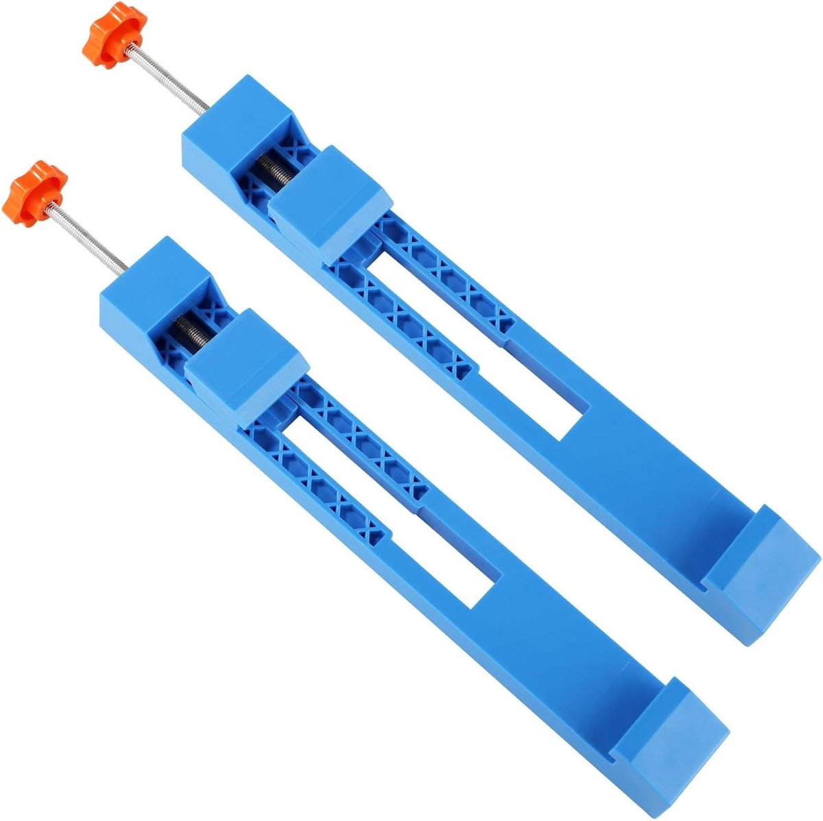 Allecto Plus - Verstelbare Elektrische Cirkelzaag Frees met Basisgeleider en Positioneringsklem - Blauw - Inclusief 2 Stuks - Houtfreesaccessoires - Ideaal voor Snijtaken