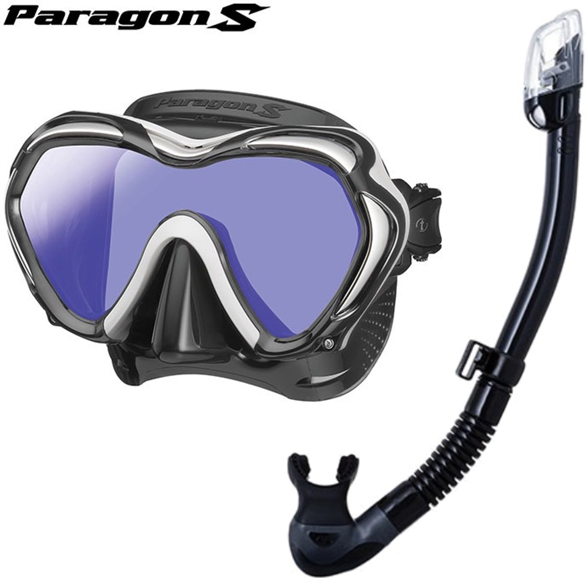TUSA Paragon S Duikmasker + TUSA Hyperdry Elite II Snorkel – Premium Set – Black / White TUSA Paragon S Duikmasker + TUSA Hyperdry Elite II Snorkel – Premium Set – Black / White