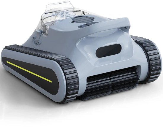Grokos - Zwembadrobot - Robot - Zwembadreiniger - Draadloos - Vier Reinigingsmodi-120 Minuten - Vloerreiniging - Schoon Gebied tot 200m² - 110W Aandrijfmotor - Intelligente Navigatie - Zelfparkeer technologie - 6L Filter