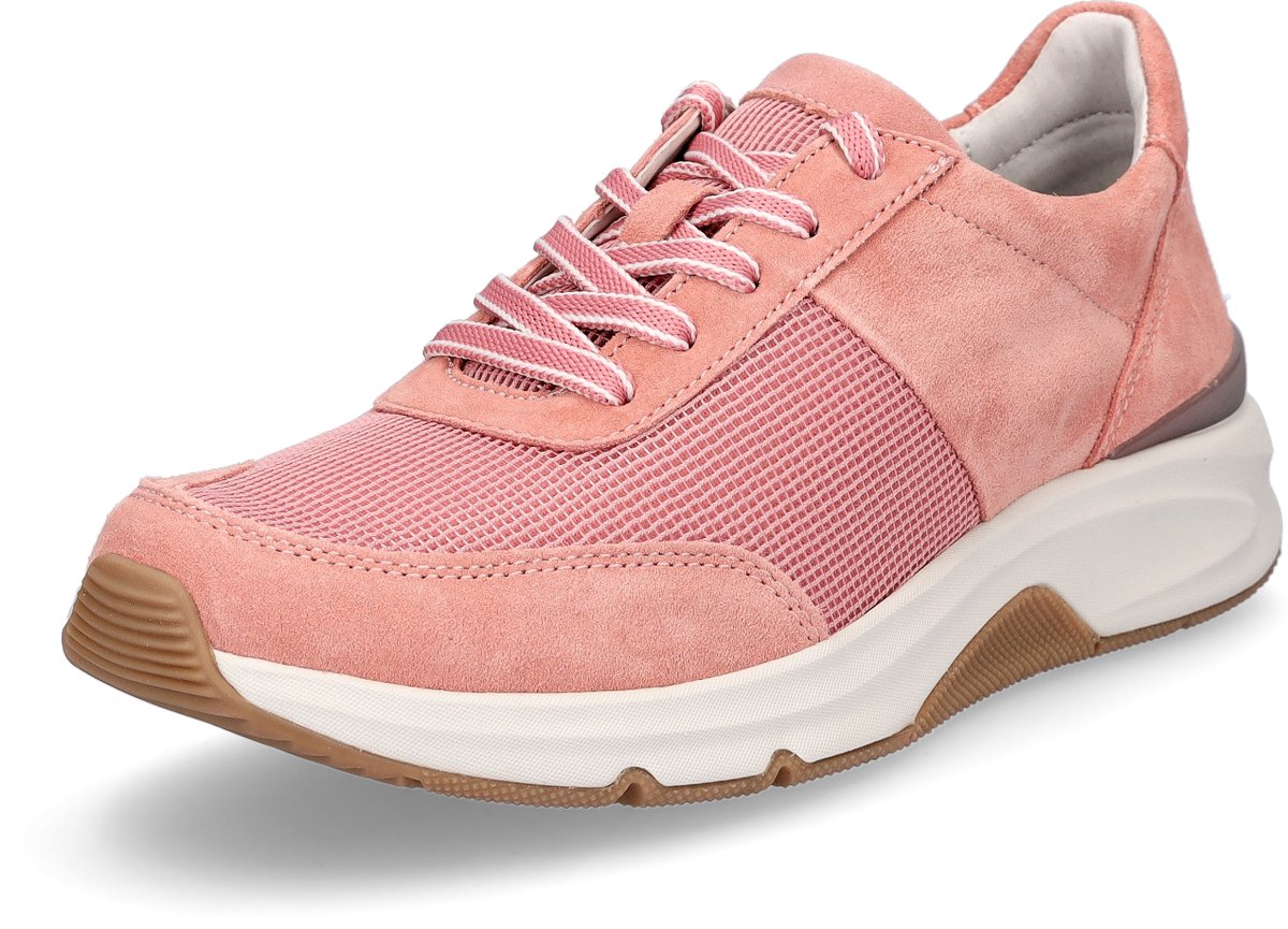 Gabor Rollingsoft dames leren sportschoenen antiek roze