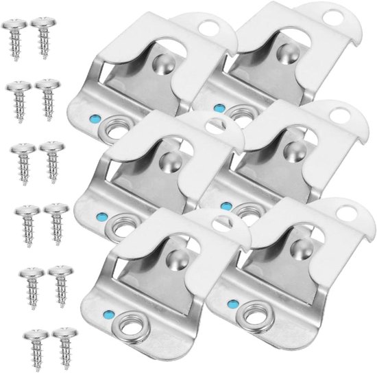 Foto: Allecto plus 6 stuks microfoonhaken voor amateurradio cb radio houder microfoon hanger montage clip microfoon standaard