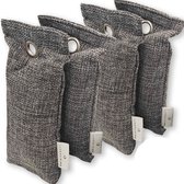 LuxerLiving odor absorber - Purificateur d'air naturel - Respectueux de l'environnement - Désodorisant - Absorbeur d'odeurs pour voiture, maison et chaussures - 4x 75 grammes