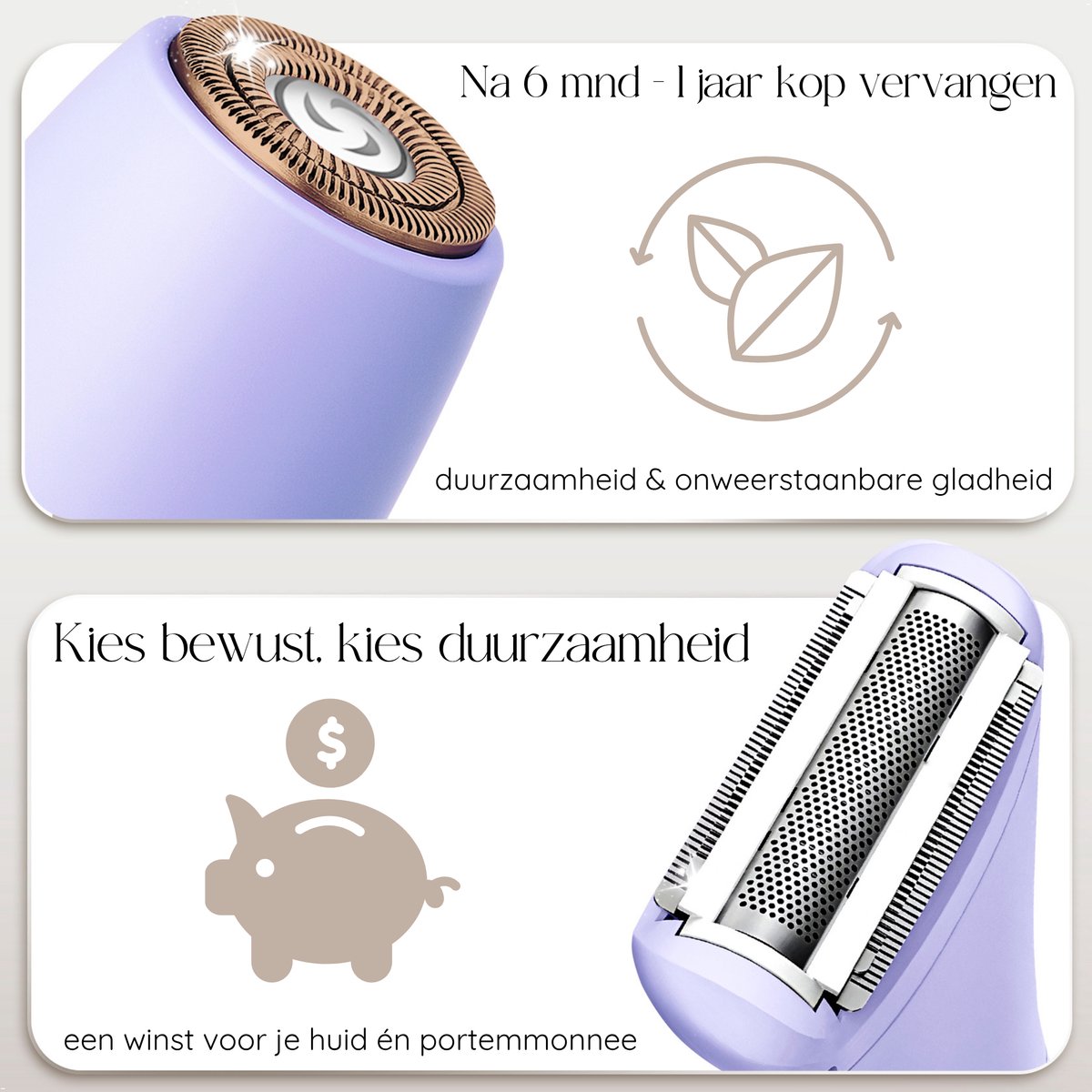 Sansbeauté 3-in-1 Ladyshave met Display - Gezicht - Ontharingsapparaat thumbnail 5