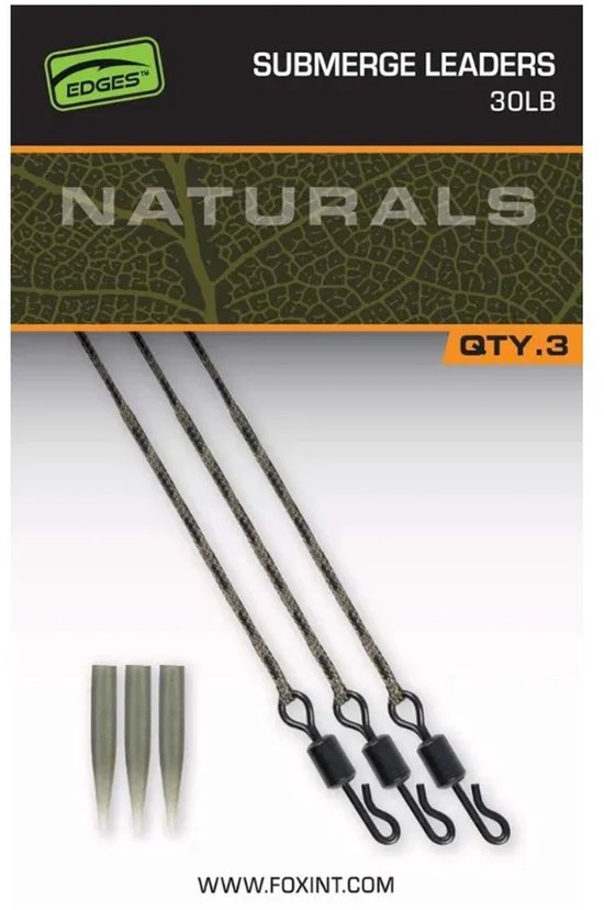 Fox Carp - End Tackle Naturals Submerged Leaders x 3 - Fox Carp van Fox — afbeelding 4