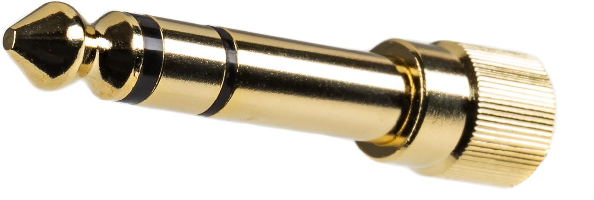 Fame 6,35mm Adapter M5 voor Kopfhörer - Koptelefoon kabel - Vergulde contacten