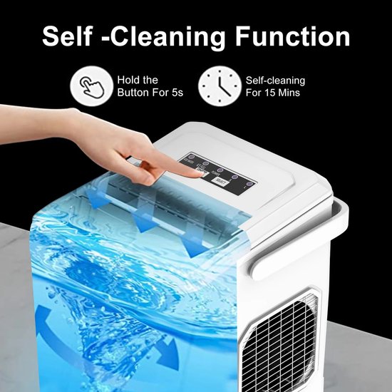 IJsmachine - ijsblokjes maker - Kogelijs Machine - Snel IJs Maken - Automatische Reiniging - Fluisterstil - Voor Thuis - Camping - Kantoor - 12kg/24h - 2 Formaten ijsblokjes - Compact - Draagbaar - IJsmachine Wit - Ice Maker - Heerlijk verkoelend van Merkloos — afbeelding 5