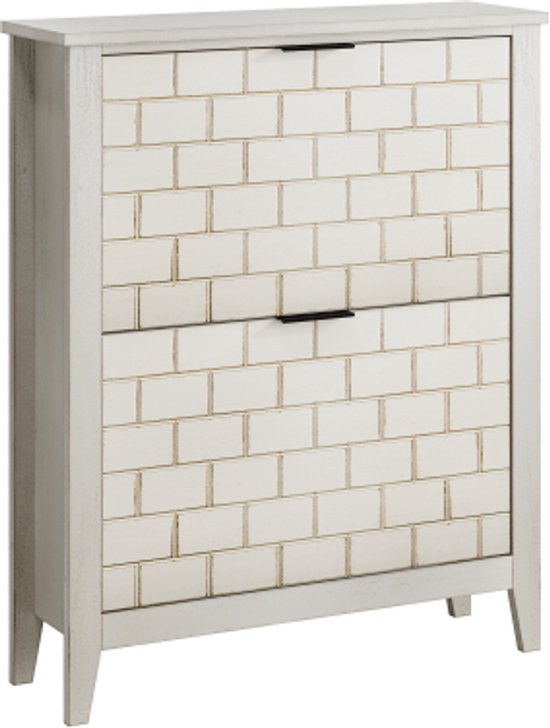 FSR78-W Schoenenkast met 2 Kleppen, Smalle FSR78-W Schoenenkast met 2 Kleppen, Smalle