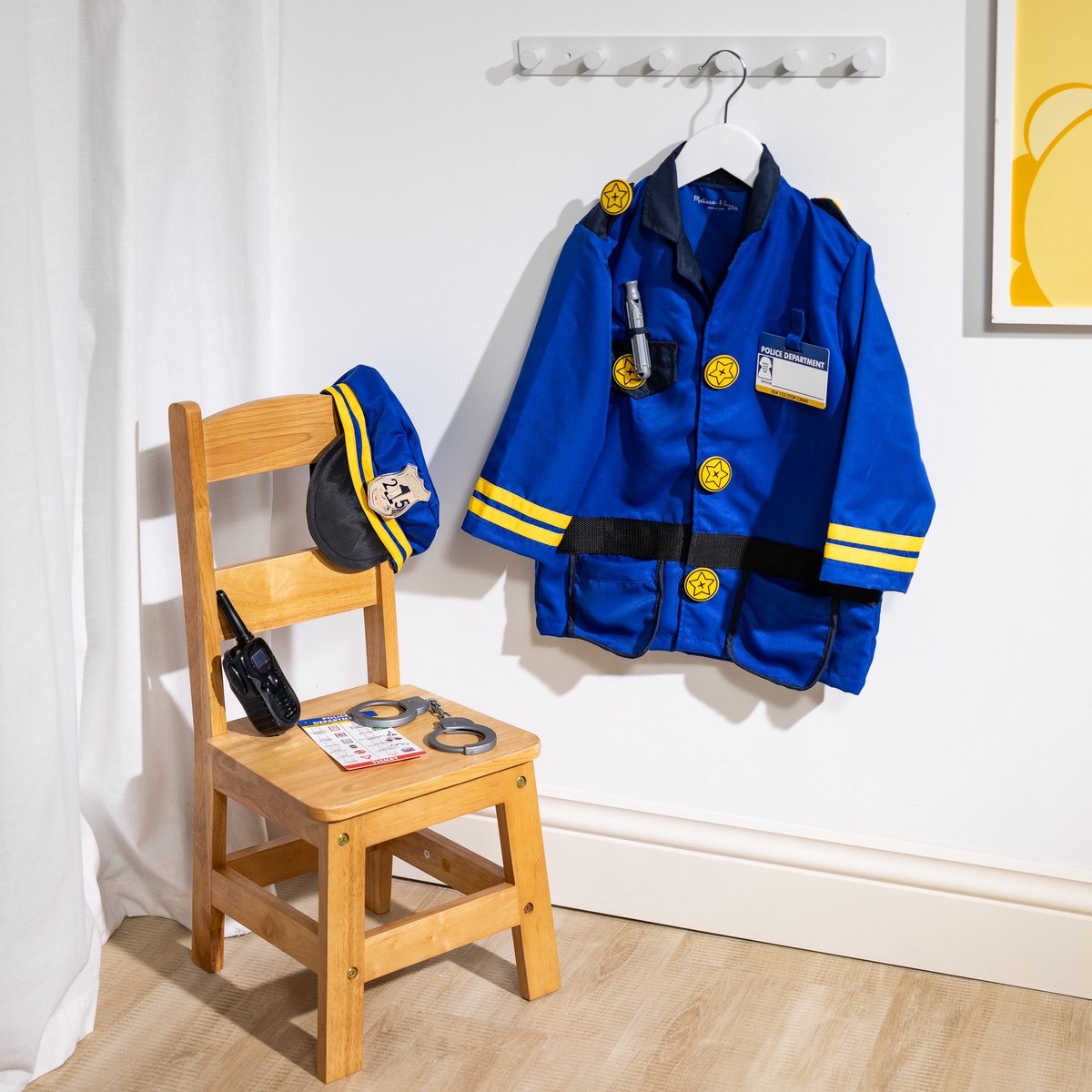 Melissa & Doug – Verkleedset politie – Inclusief walkietalkie met geluid — afbeelding 10