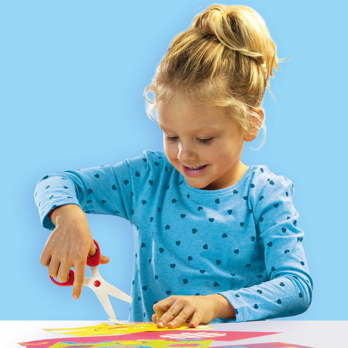 SES Creative - Ik Leer Knippen Mega Set - Montessori Speelgoed - 48 Knipvellen en Veilige Schaar - Knutselpakket voor kinderen vanaf 3 jaar — afbeelding 6