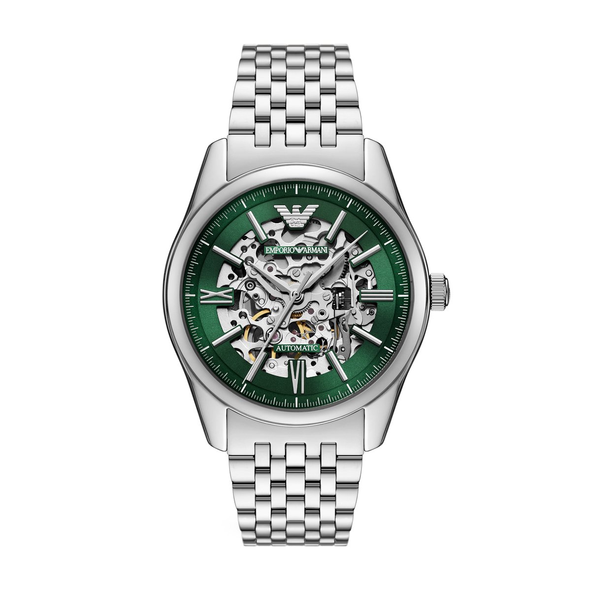 Emporio Armani Heren Horloge 43 mm - Zilverkleurig
