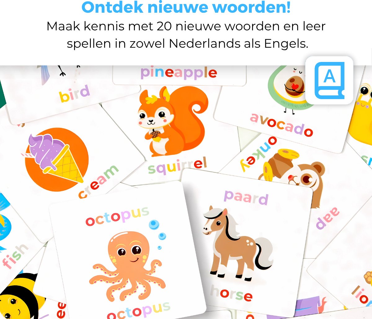Mauzek® Spellingbord - Montessori speelgoed - Leren lezen - Houten speelgoed - Letters leren - Alfabet leren - Spellen - Educatief speelgoed - Sensorisch - Peuter speelgoed - Kleuter - Jongens - Meisjes - 3 jaar - 4 jaar - 5 jaar - 6 jaar - 7 jaar — afbeelding 5